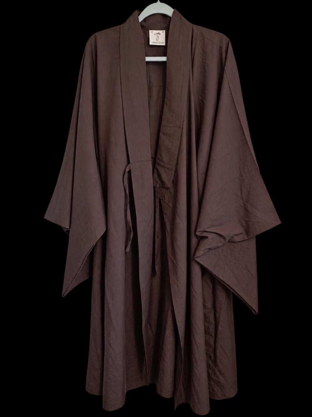 Shanghai Story Shaolin Buddhist Monk Robe – Brown – Men's Large